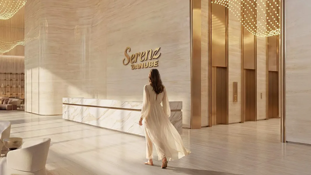 Stylish lobby entrance