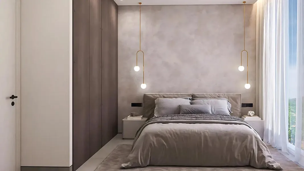 Modern bedroom interior